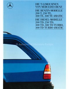 1987 MERCEDES BENZ E KLASSE T BROCHURE DUITS
