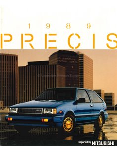1989 MITSUBISHI PRECIS BROCHURE ENGELS (USA)