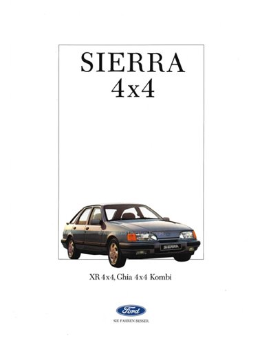 1988 FORD SIERRA 4X4 BROCHURE GERMAN