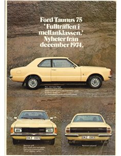 1974 FORD TAUNUS 75 BROCHURE DEENS