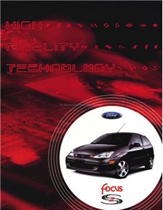 2001 FORD FOCUS S2 PROSPEKT ENGLISCH