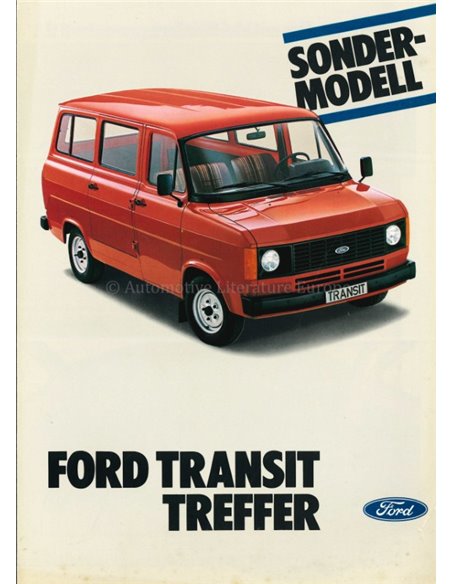 1982 FORD TRANSIT TREFFER PROSPEKT DEUTSCH