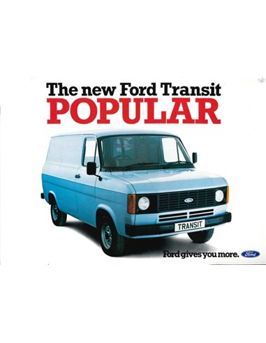 1981 FORD TRANSIT POPULAR BROCHURE ENGLISH