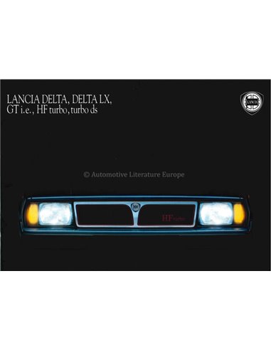 1989 LANCIA DELTA PROSPEKT ITALIENISCH