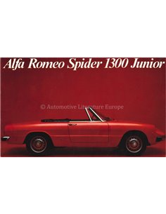 1970 ALFA ROMEO SPIDER 1300 JUNIOR PROSPEKT NIEDERLÄNDISCH