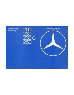 1978 MERCEDES BENZ E KLASSE INSTRUCTIEBOEKJE DUITS
