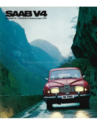 1970 SAAB 95 96 V4 BROCHURE NEDERLANDS