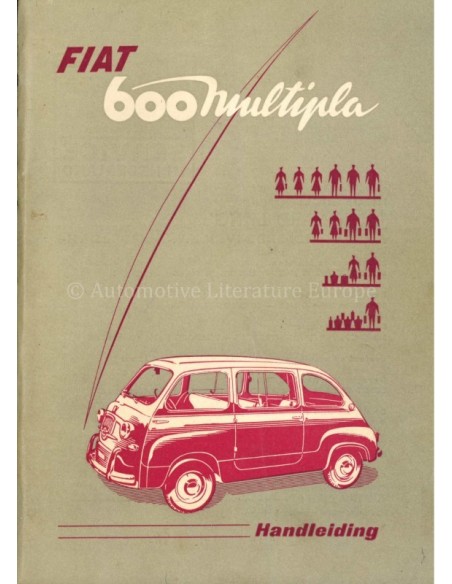 1956 FIAT 600 MULTIPLA BETRIEBSANLEITUNG NIEDERLÄNDISCH