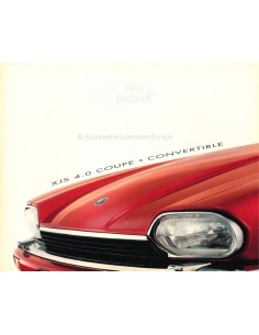 1996 JAGUAR XJS BROCHURE NEDERLANDS
