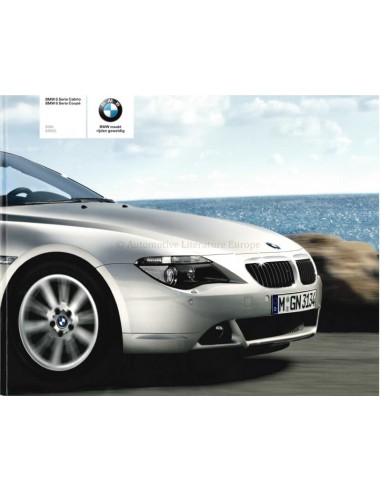 2005 BMW 6ER COUPE CABRIO PROSPEKT NIEDERLÄNDISCH