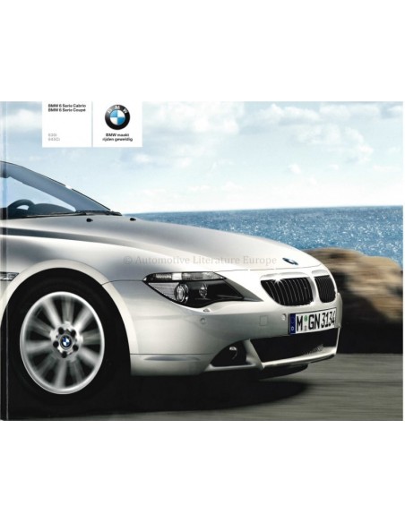 2005 BMW 6ER COUPE CABRIO PROSPEKT NIEDERLÄNDISCH