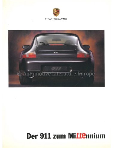 2000 PORSCHE 911 MILLENNIUM PORSPEKT DEUTSCH