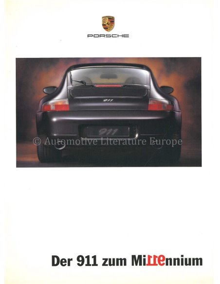 2000 PORSCHE 911 MILLENNIUM BROCHURE GERMAN