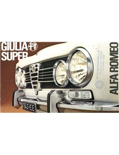 1969 ALFA ROMEO GIULIA SUPER BROCHURE DUTCH