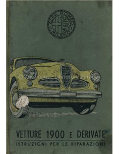 1953 ALFA ROMEO 1900 REPARATIE HANDBOEK ITALIAANS