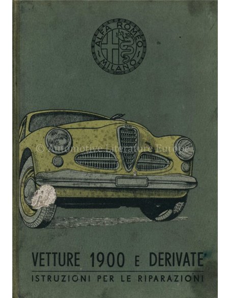 1953 ALFA ROMEO 1900 REPARATIE HANDBOEK ITALIAANS