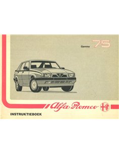 1990 ALFA ROMEO 75 INSTRUCTIEBOEKJE NEDERLANDS