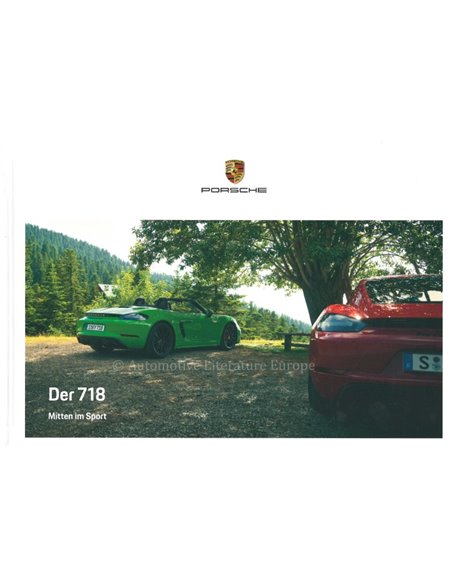 2021  PORSCHE 718 BOXTER & CAYMAN HARDCOVER BROCHURE DUITS