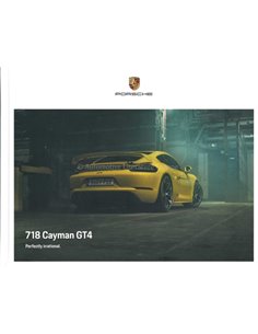 2021 PORSCHE 718 CAYMAN GT4 HARDCOVER BROCHURE ENGLISCH