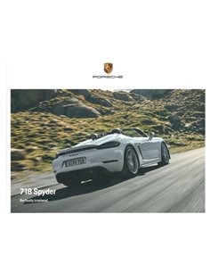 2021 PORSCHE 718 SPYDER HARDBACK BROCHURE ENGLISH
