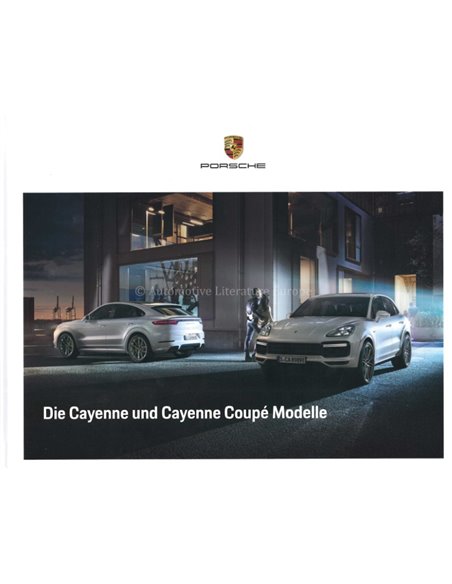 2022 PORSCHE CAYENNE & CAYENNE COUPE HARDCOVER BROCHURE DUITS