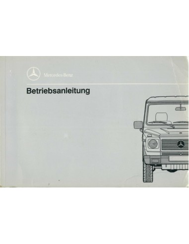 1989 MERCEDES BENZ GD CLASS OWNERS MANUAL GERMAN