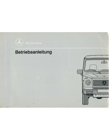 1989 MERCEDES BENZ GD CLASS OWNERS MANUAL GERMAN