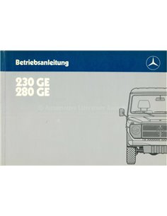 1987 MERCEDES BENZ G KLASSE BETRIEBSANLEITUNG DEUTSCH
