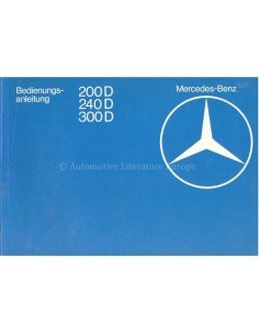 1980 MERCEDES BENZ E CLASS OWNERS MANUAL GERMAN