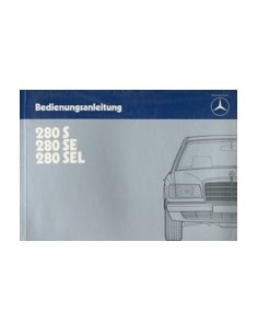 1984 MERCEDES BENZ S KLASSE INSTRUCTIEBOEKJE DUITS
