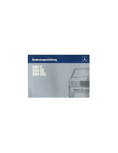 1984 MERCEDES BENZ S KLASSE INSTRUCTIEBOEKJE DUITS