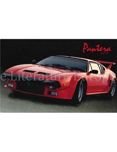 1984 PANTERA GT5 BROCHURE ENGLISH