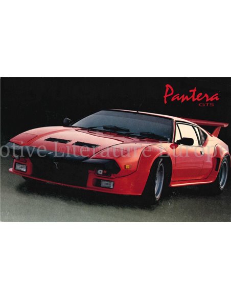 1984 PANTERA GT5 BROCHURE ENGELS