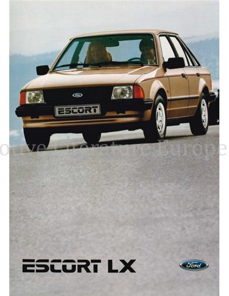 1984 FORD ESCORT LX COSWORTH BROCHURE RENCH