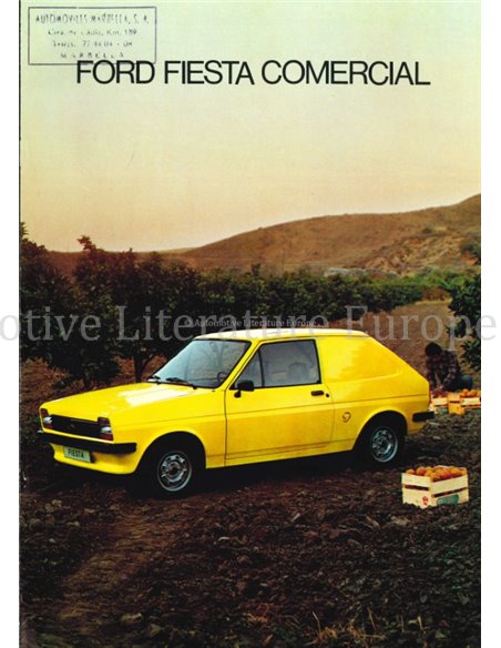 1977 FORD FIESTA COMERCIAL PROSPEKT BRASILIEN