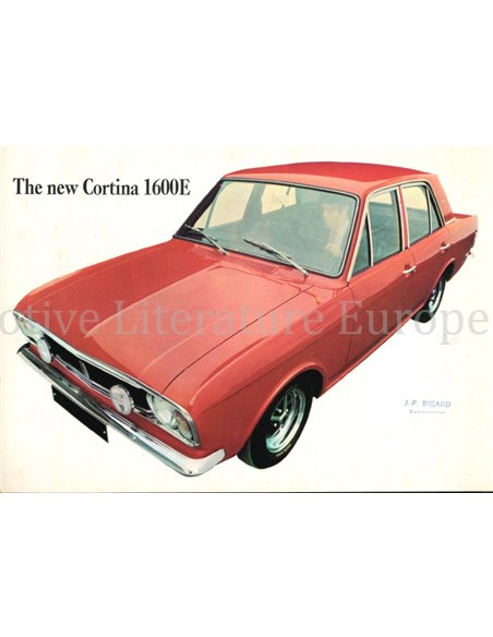 1967 FORD CORTINA 1600E BROCHURE ENGLISH