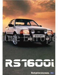 1982 FORD ESCORT RS 1600I PROSPEKT ENGLISCH