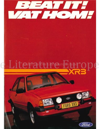 1982 FORD XR3 BROCHURE SOUTH AFRICAN