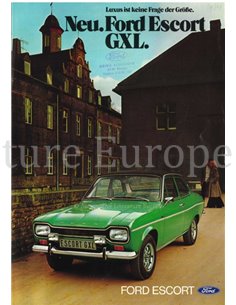 1974 FORD ESCORT GXL BROCHURE DUITS