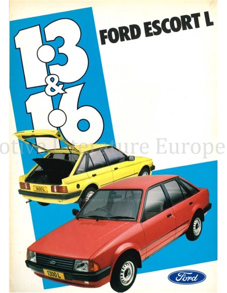 1983 FORD ESCORT L 1.3 & 1.6 BROCHURE SOUTH AFRICAN