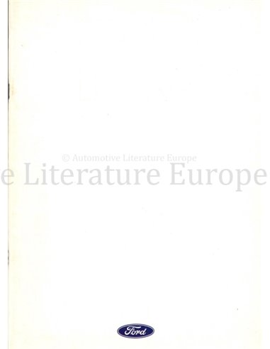 1988 FORD SIERRA RS COSWORTH BROCHURE ENGLISH