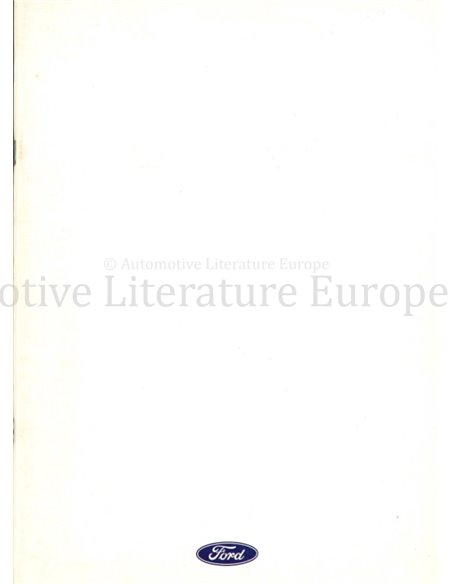 1988 FORD SIERRA RS COSWORTH BROCHURE ENGELS