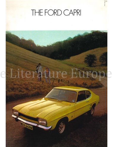 1973 FORD CAPRI BROCHURE ENGLISH