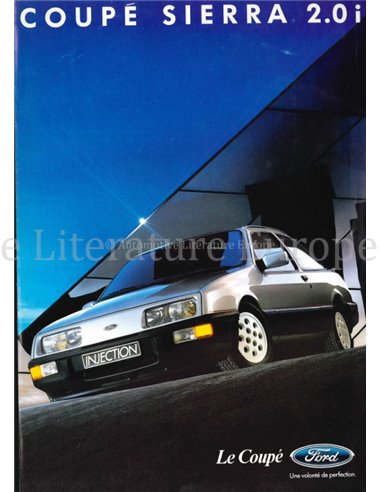 1985 FORD SIERRA 2.0I BROCHURE FRENCH