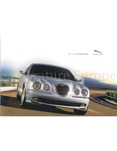 2001 JAGUAR S TYPE V6 S BROCHURE ENGELS