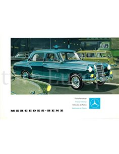 1961 MERCEDES-BENZ  BMWPOLIZEIFAHRZEUGE PROSPEKT DEUTSCH
