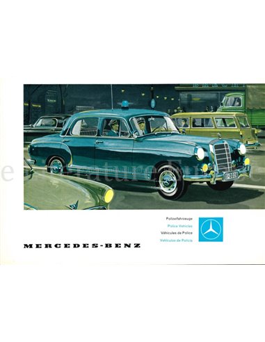 1961 MERCEDES-BENZ POLITIEWAGENS BROCHURE DUITS