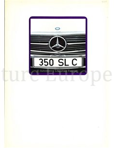 1972 MERCEDES BENZ 350 BROCHURE DUITS