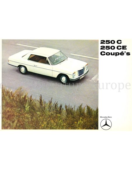 1969 MERCEDES BENZ 250 BROCHURE NEDERLANDS