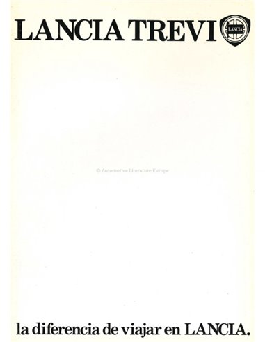1983 LANCIA TREVI BROCHURE FRENCH